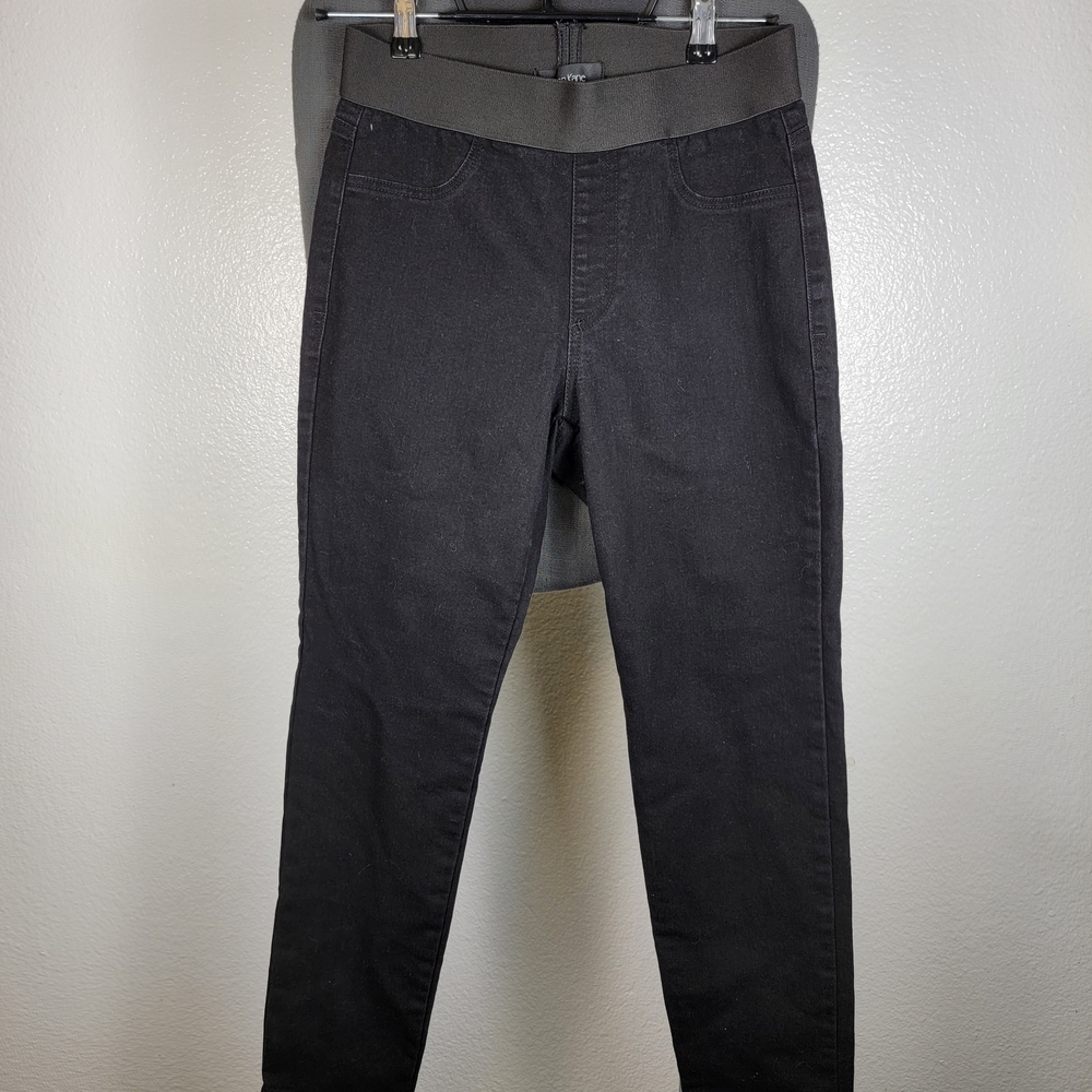Karen Kane Pull-up High Waisted Stretchy Jegging Jeans Black Women's Size 6